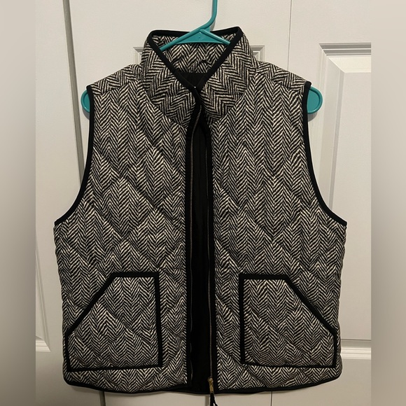J Crew Herringbone Quilted Vest - Picture 2 of 4